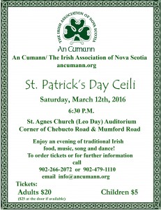 St. Patrick's Poster 2016